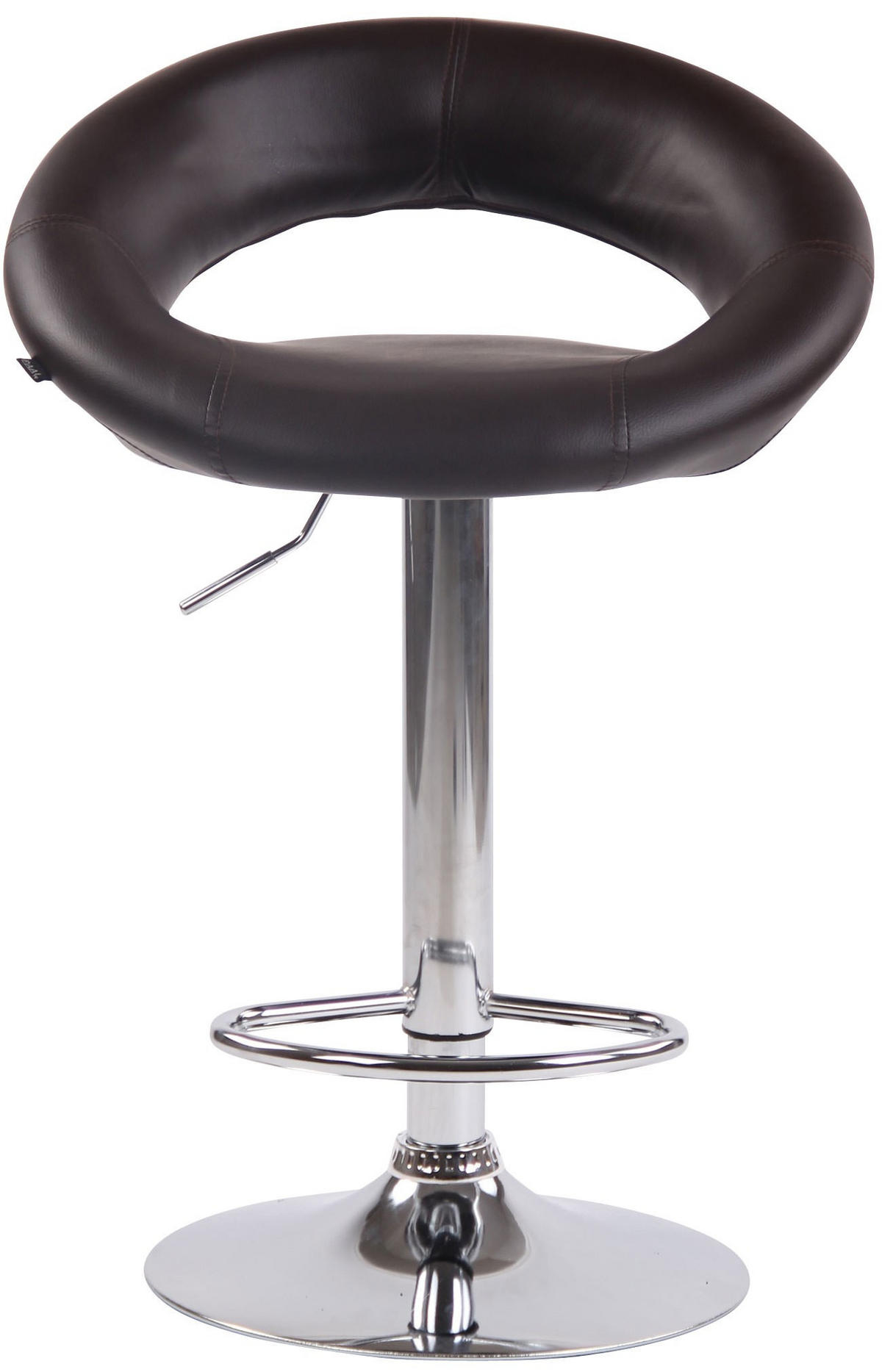 BARHOCKER Olinda Kunstleder 80-101x53x47 cm braun - Braun, Leder (53/80/47cm) - furnicato