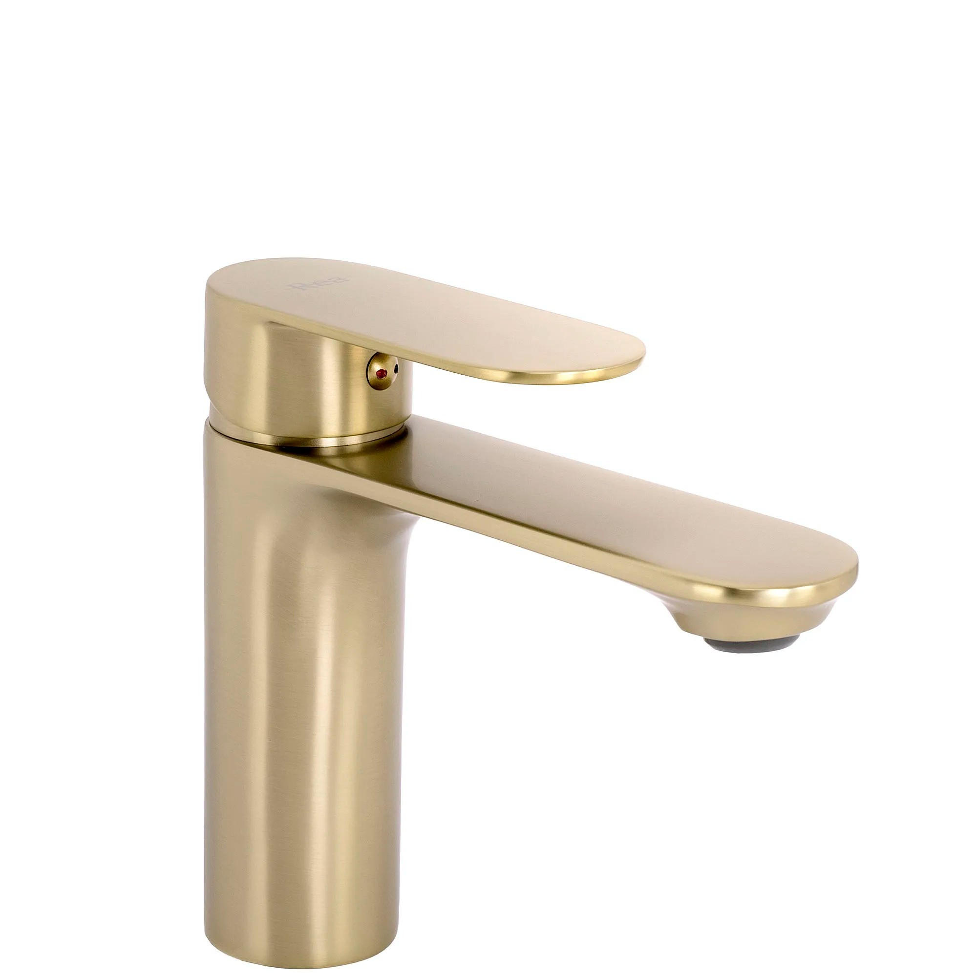 WASCHBECKENARMATUR Rea Drop Brush Gold Low - Goldfarben, Metall (12/14.5/10.8cm) - REA