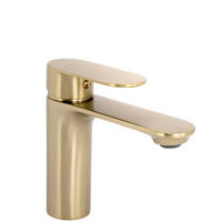 WASCHBECKENARMATUR Rea Drop Brush Gold Low - Goldfarben, Metall (12/14.5/10.8cm) - REA
