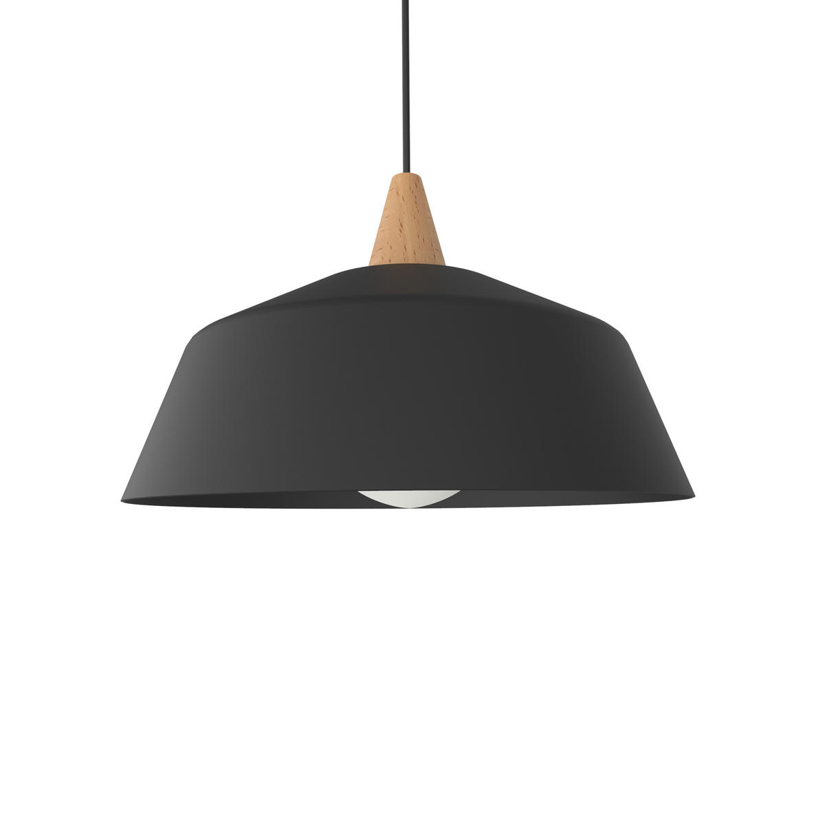 HÄNGELEUCHTE - Schwarz, Metall (35/35/13cm) - Lumicom