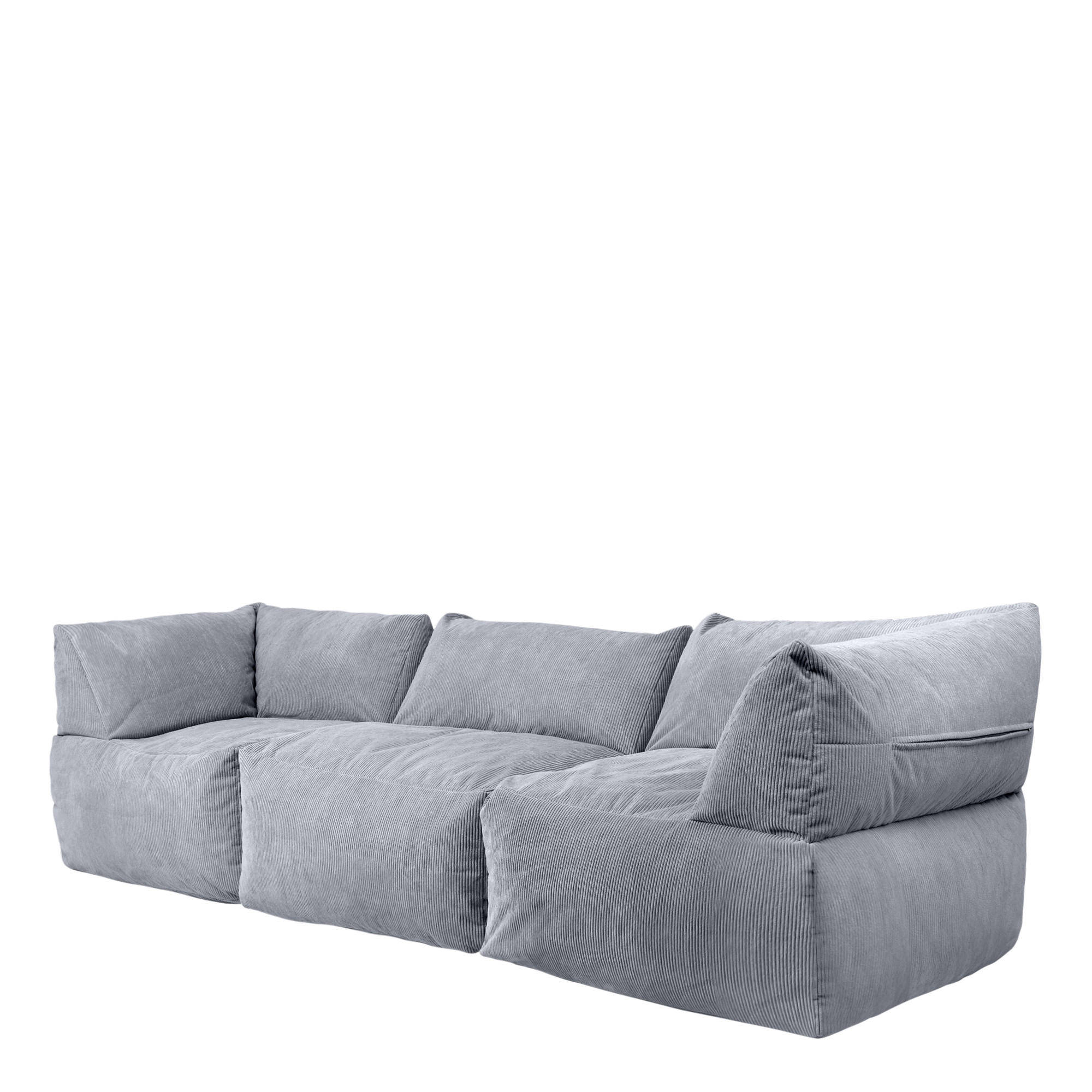 SITZSACK Tetra, modulares Ecksofa, 3pc - Anthrazit/Grau, Kunststoff (176/80/88cm) - icon