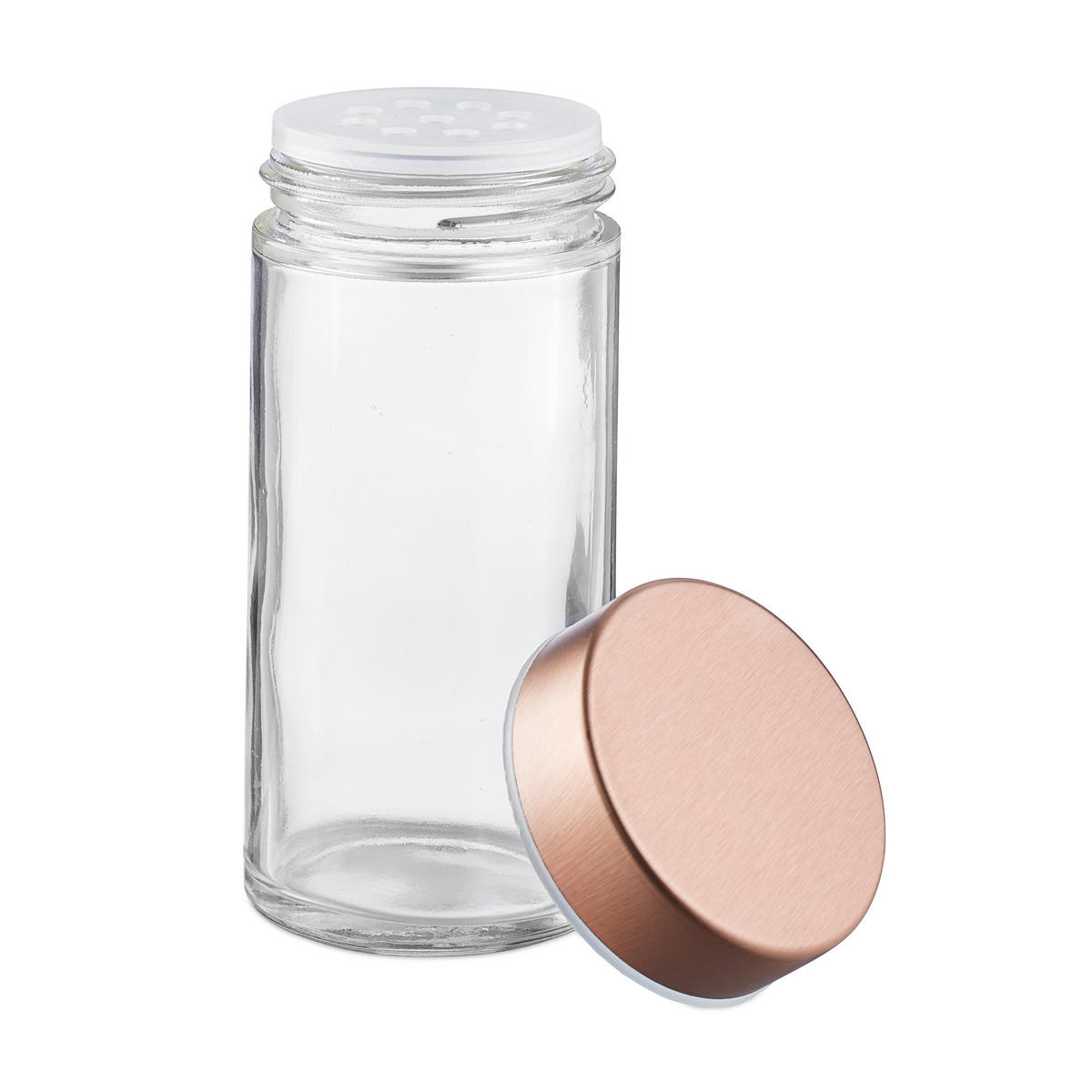 GEWÜRZKARUSSELL - Multicolor, Glas/Metall (22/22.5/22cm) - Relaxdays