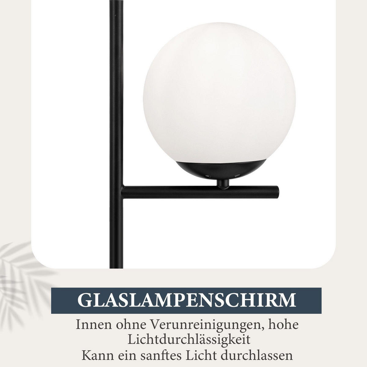 STEHLEUCHTE Dortmund 25/20/150 cm - Schwarz, Metall (32/25/166cm) - Nettlife