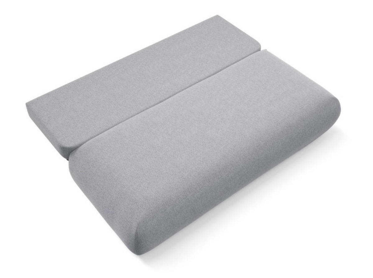 SOFA Grau OTO Ausziehbar Mit Bonnellfederung - Grau, Textil (206/90/92cm) - Sepro Meble