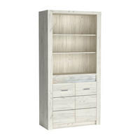 REGAL Indianapolis I-5 96 x 192 x 42 cm Kraft Weiß - Weiß, Holzwerkstoff/Metall (96/192/42cm) - Koseto