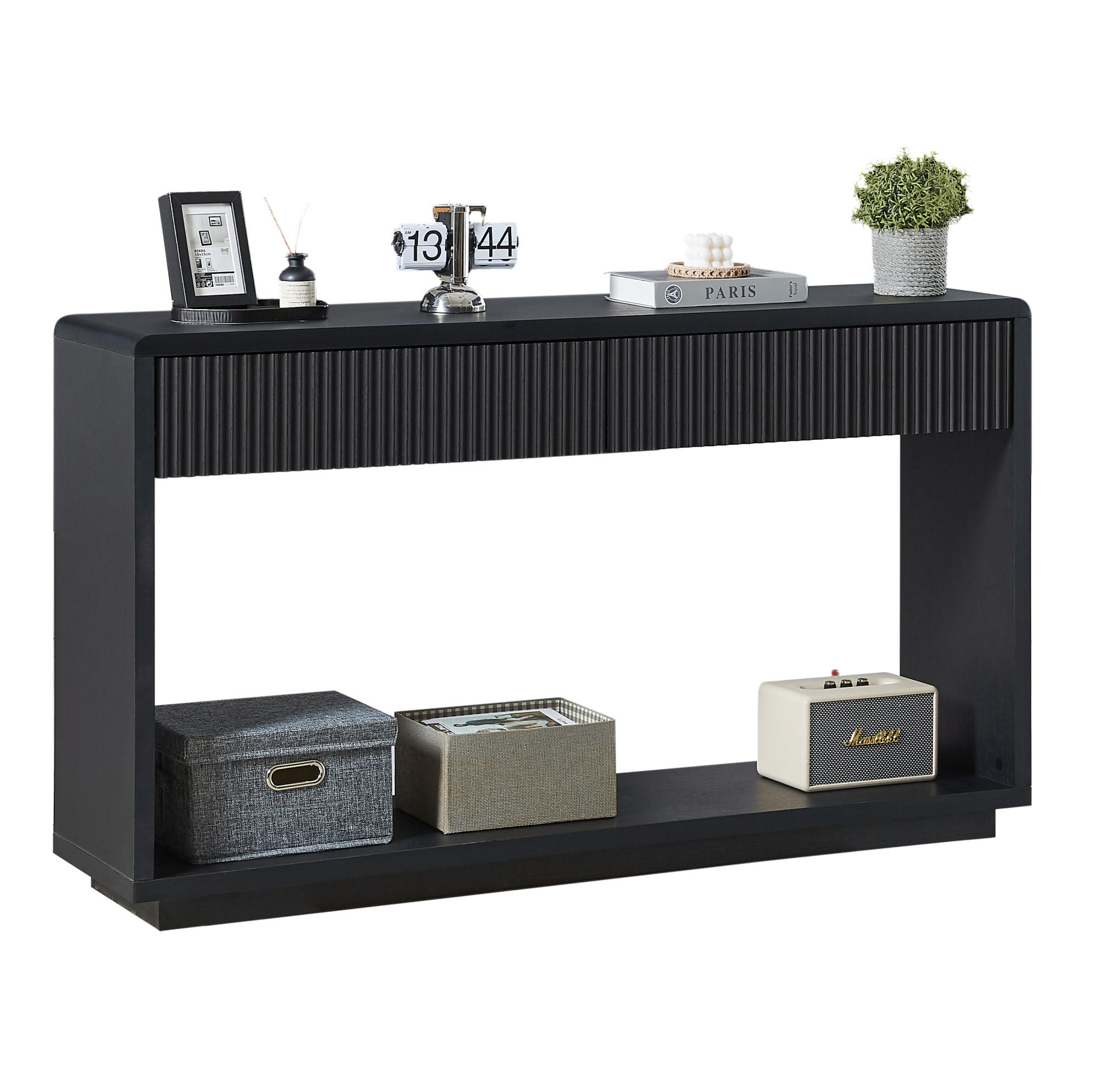 Ivmeu Konsolentisch Schwarz 35x85x150 cm
