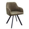 STUHL LUCCA Microfaser Taupe - Taupe/Braun, Textil (56/84/58cm) - riess-ambiente