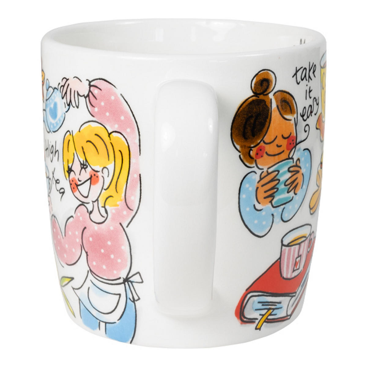 CAPPUCCINO-BECHER Du bist meine Tasse Tee in Bunt - 500 ml - Multicolor, Keramik (0.5L) - Blond Amsterdam