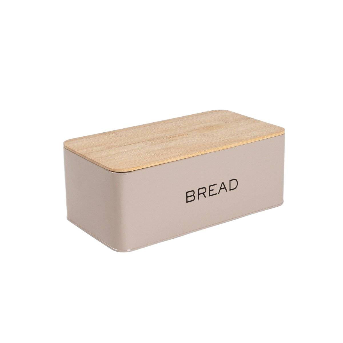 BROTKASTEN Kine taupe 30/18 cm - Taupe, Metall (18/12/30cm) - Homla