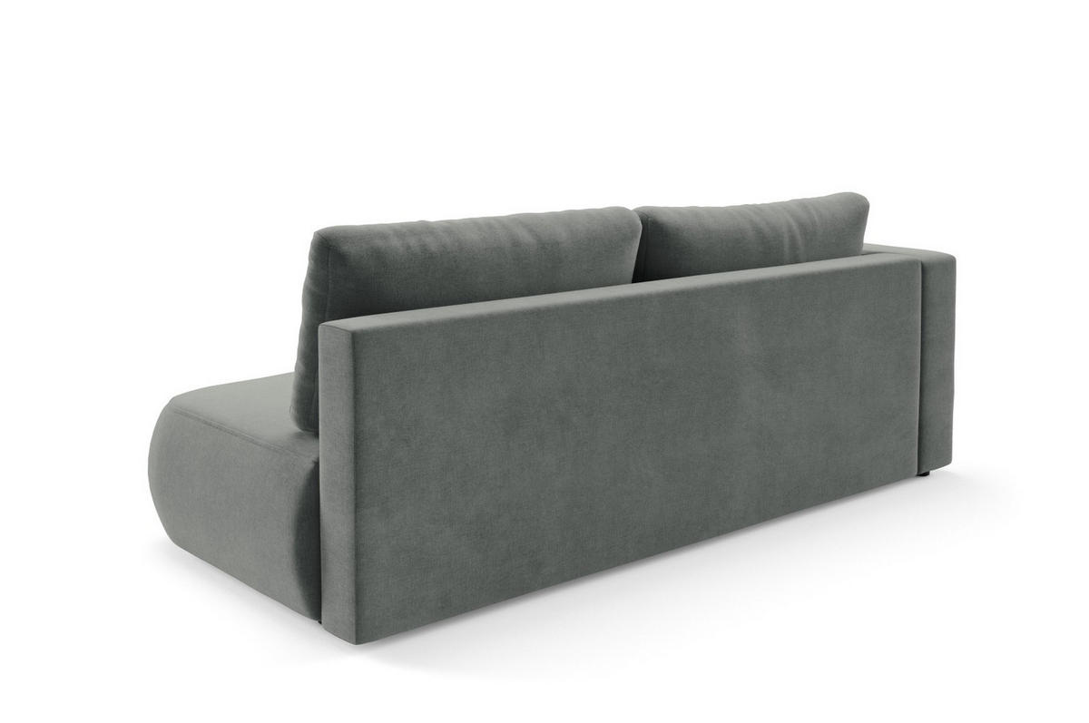 SCHLAFSOFA mit Bettkasten Grau - Schwarz/Grau, Holz/Holzwerkstoff (228/82/106cm) - Furnisell
