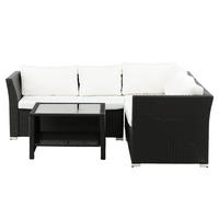 LOUNGESET - Schwarz, Kunststoff - home24