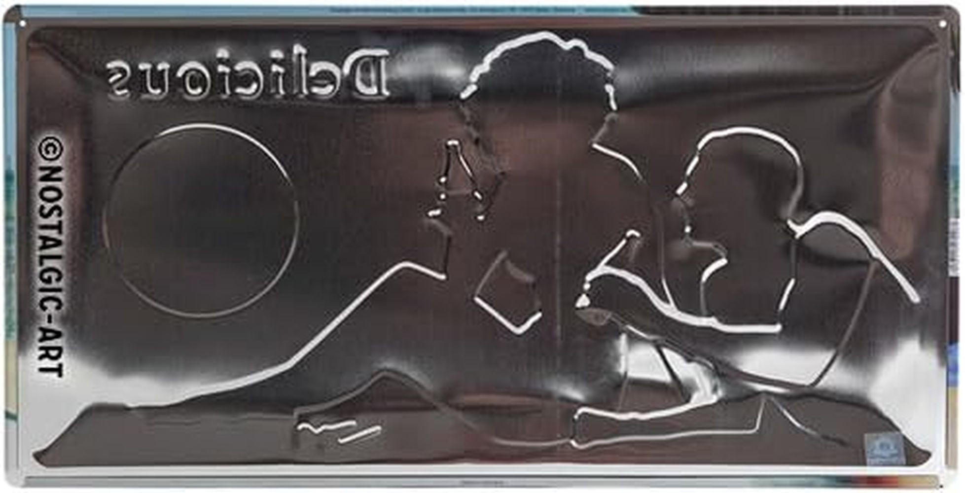 BLECHSCHILD 25/50 cm Coca-Cola Delicious - Multicolor, Metall (50/25/1cm) - Nostalgic-Art