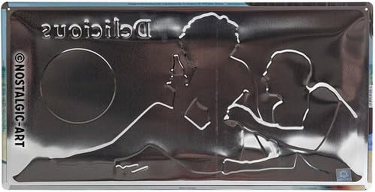 BLECHSCHILD 25/50 cm Coca-Cola Delicious - Multicolor, Metall (50/25/1cm) - Nostalgic-Art