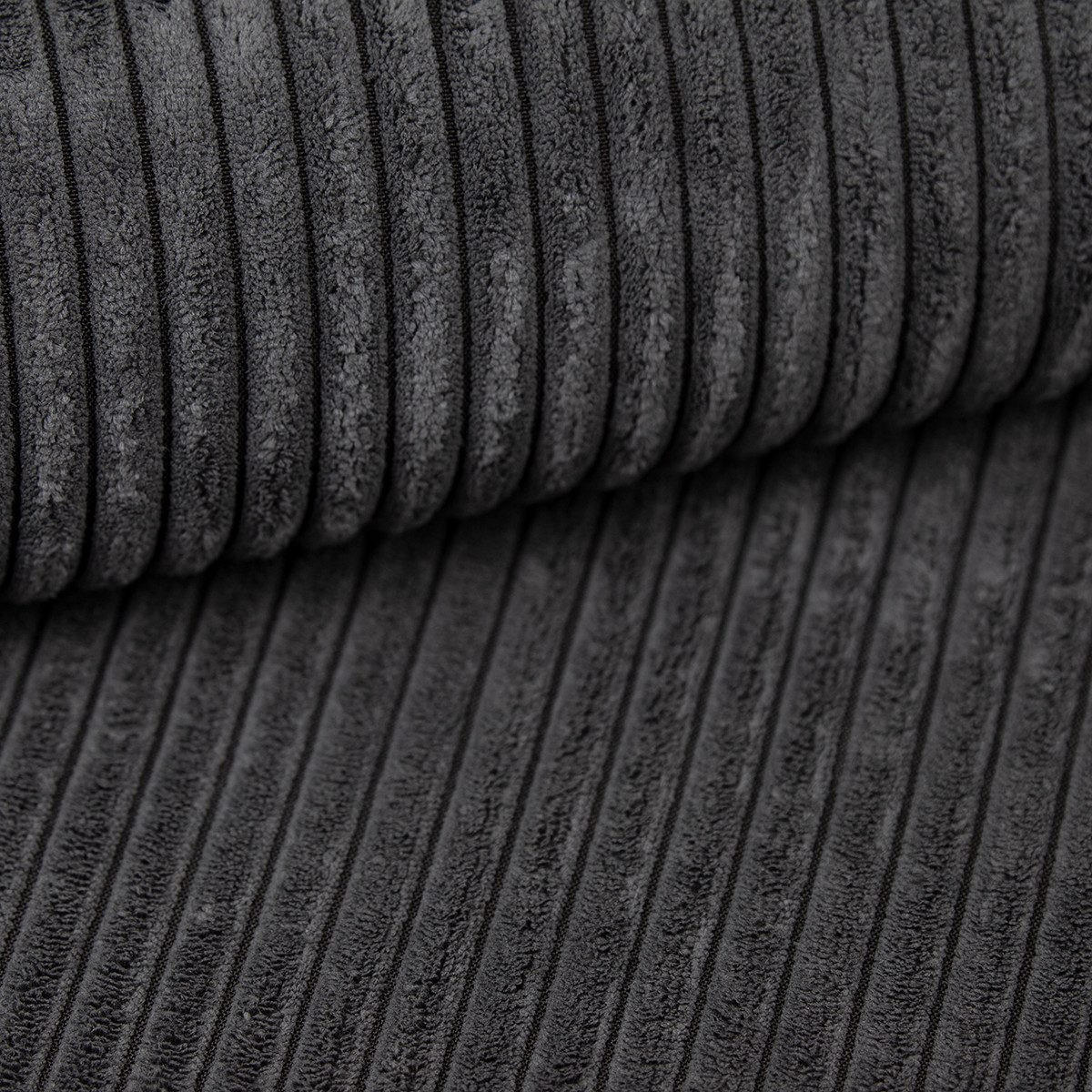 BOXBETT TAMI 120/200 in Cord Anthrazit H3 - Anthrazit, Holz/Holzwerkstoff (140/200cm) - Deine Möbel 24