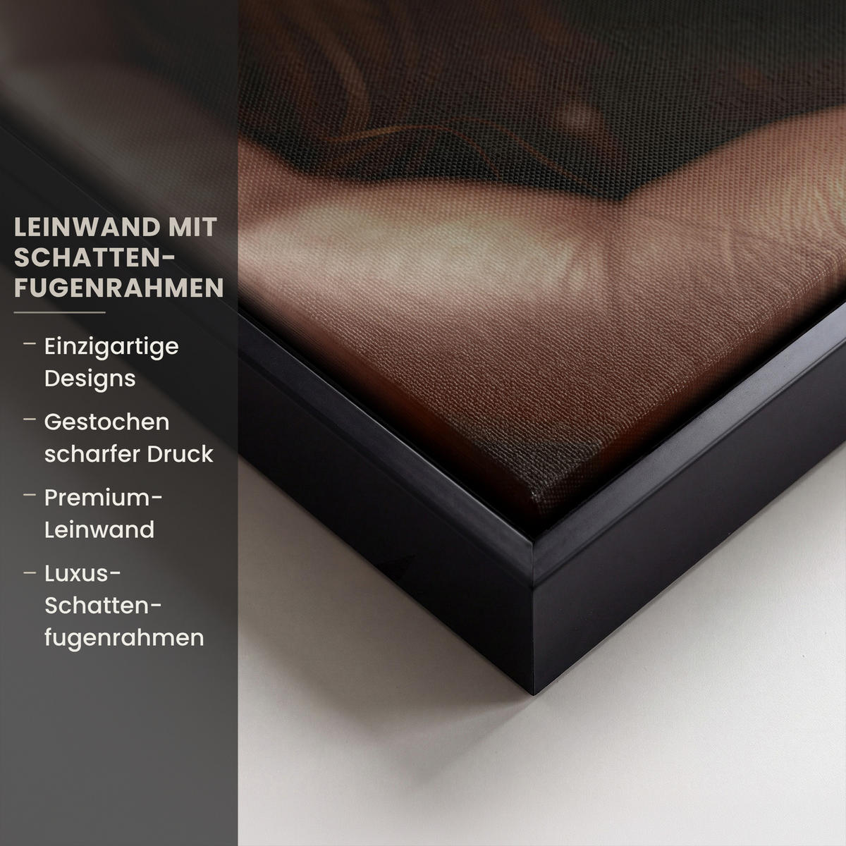 LEINWAND Bilder mit Rahmen - Frau - Gold - Luxus - Porträt - 80x60 - Goldfarben, Textil (80/60cm) - MuchoWow