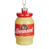 BAUMANHÄNGER Hang On Löwensenf - Gelb/Rot, Glas (4/9/4cm) - Butlers