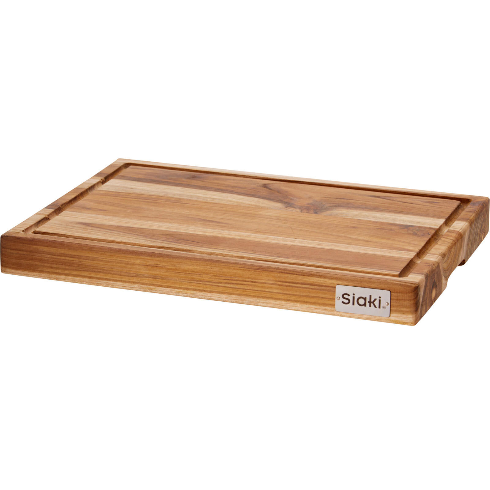 SCHNEIDEBRETT aus Teakholz 40/30/4 cm - Braun, Holz (30/40cm) - Siaki