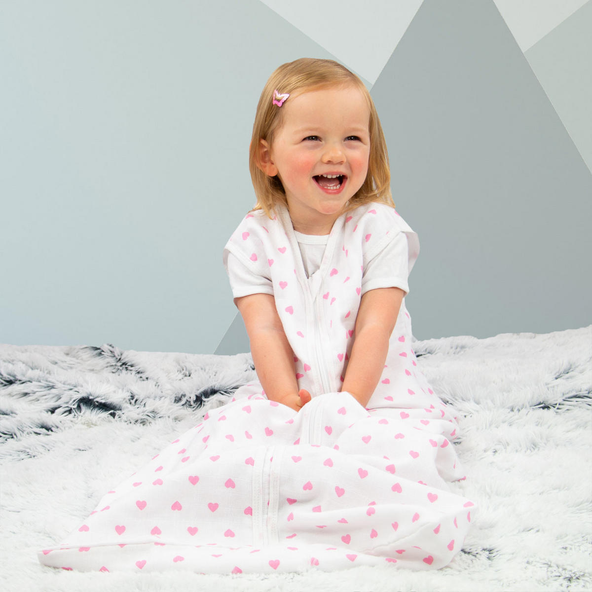 BABYSCHLAFSACK, 110 cm, 100% Baumwolle, bunt - Weiß, Textil (25/110cm) - Zollner