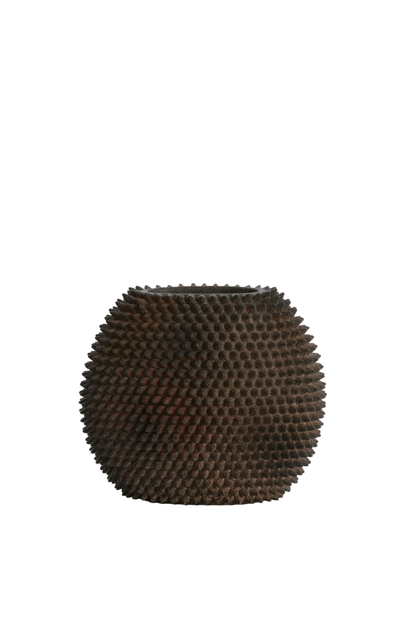 VASE Caldras Braun 30,5/17/26,5 cm - Braun, Kunststoff (26.5cm) - Light & Living
