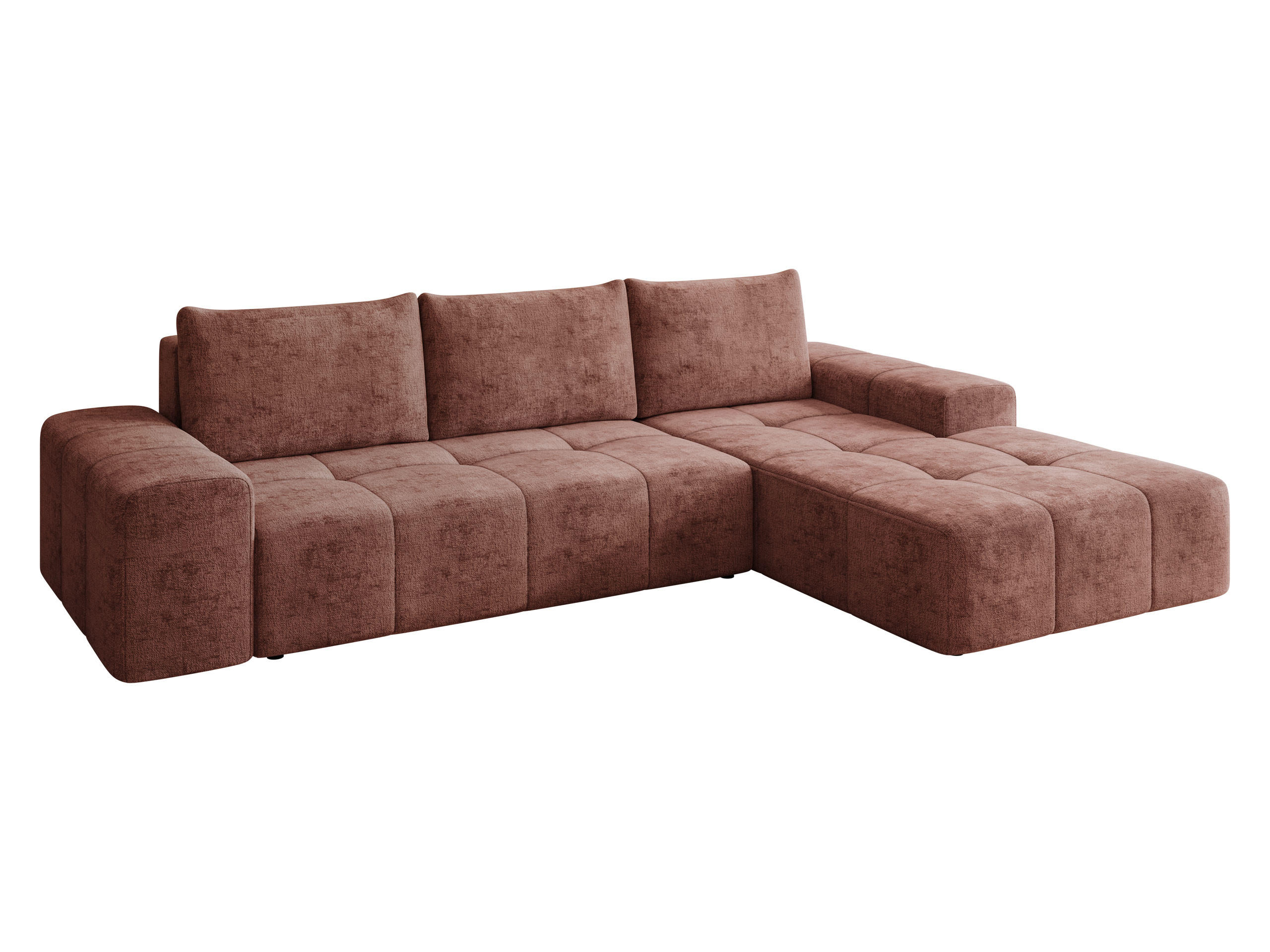 ECKSCHLAFSOFA Tonseo L, Seite: Rechts - Schwarz/Braun, Holz/Kunststoff (275/173cm) - MIRJAN24