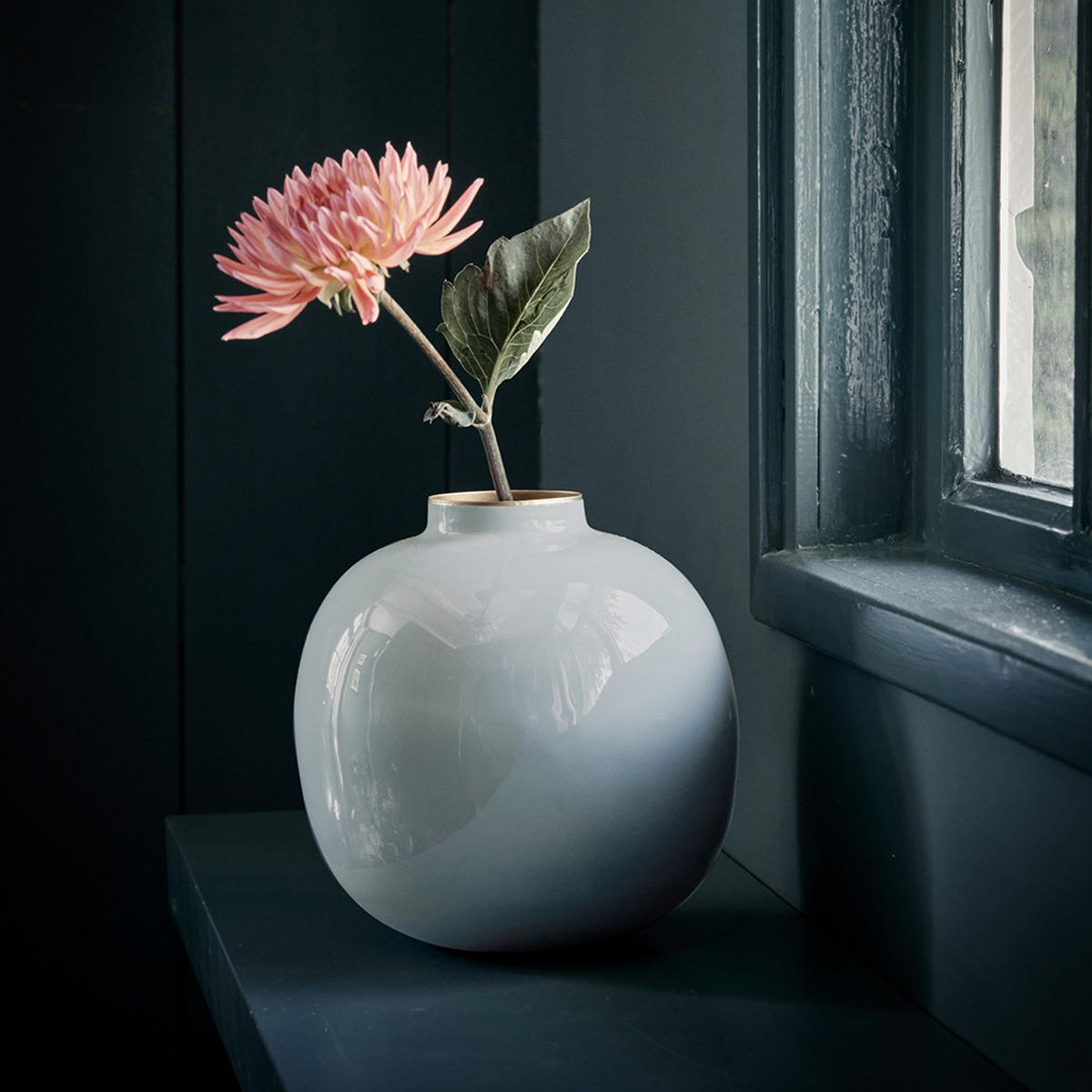VASE Metal hellblau 23 cm - Hellblau, Metall (23cm) - Pip Studio