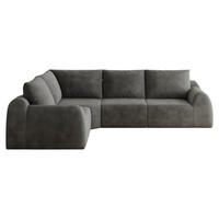 ECKSOFA 367/200/85 cm Dunkelgrau Chenille - Dunkelgrau, Textil (367/200cm) - Oxeza