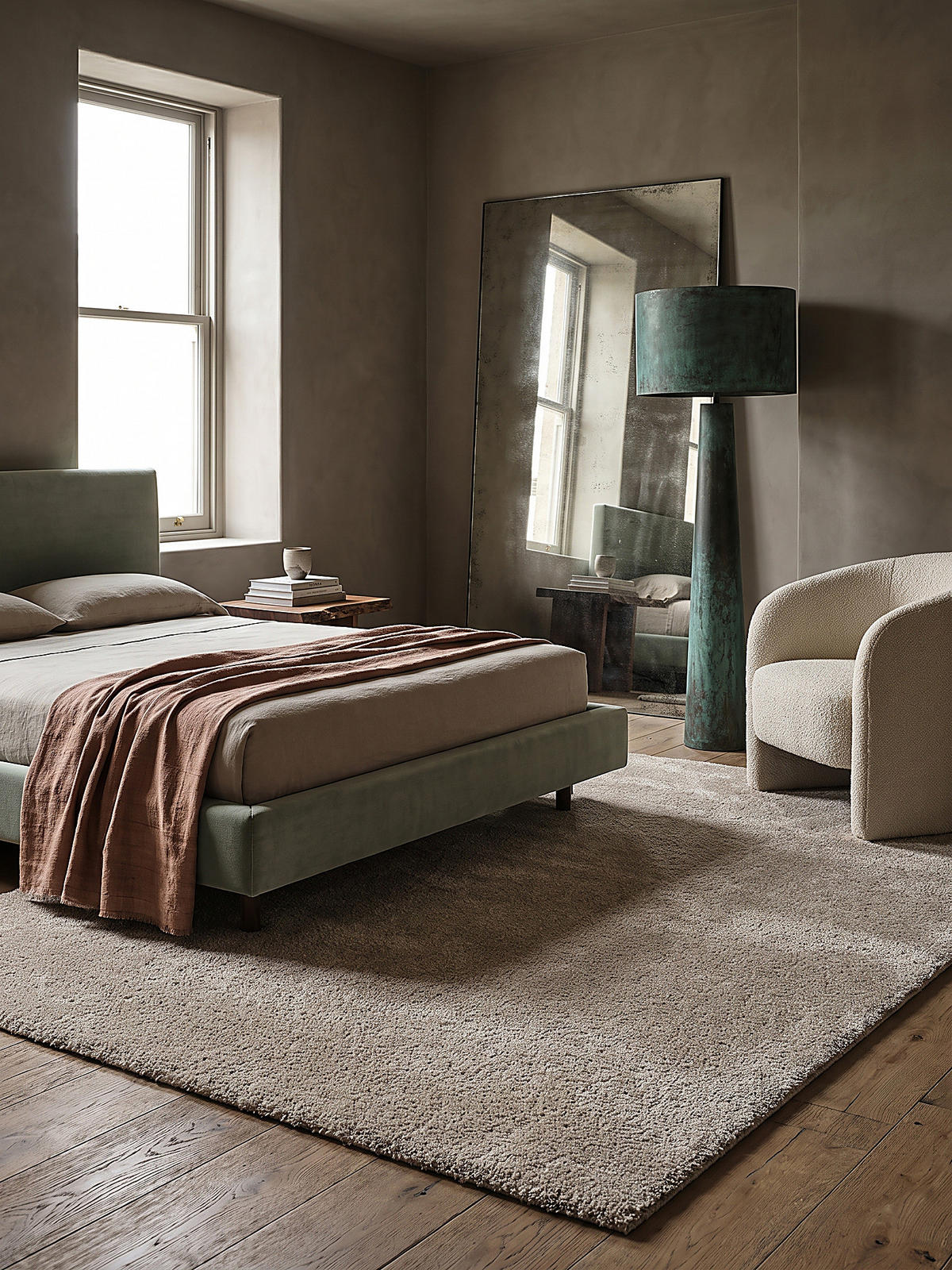 TEPPICH Hochflor ZINAL Uni Polyester Beige 120 x 170 cm - Beige, Textil (120/170cm) - KADIMA DESIGN