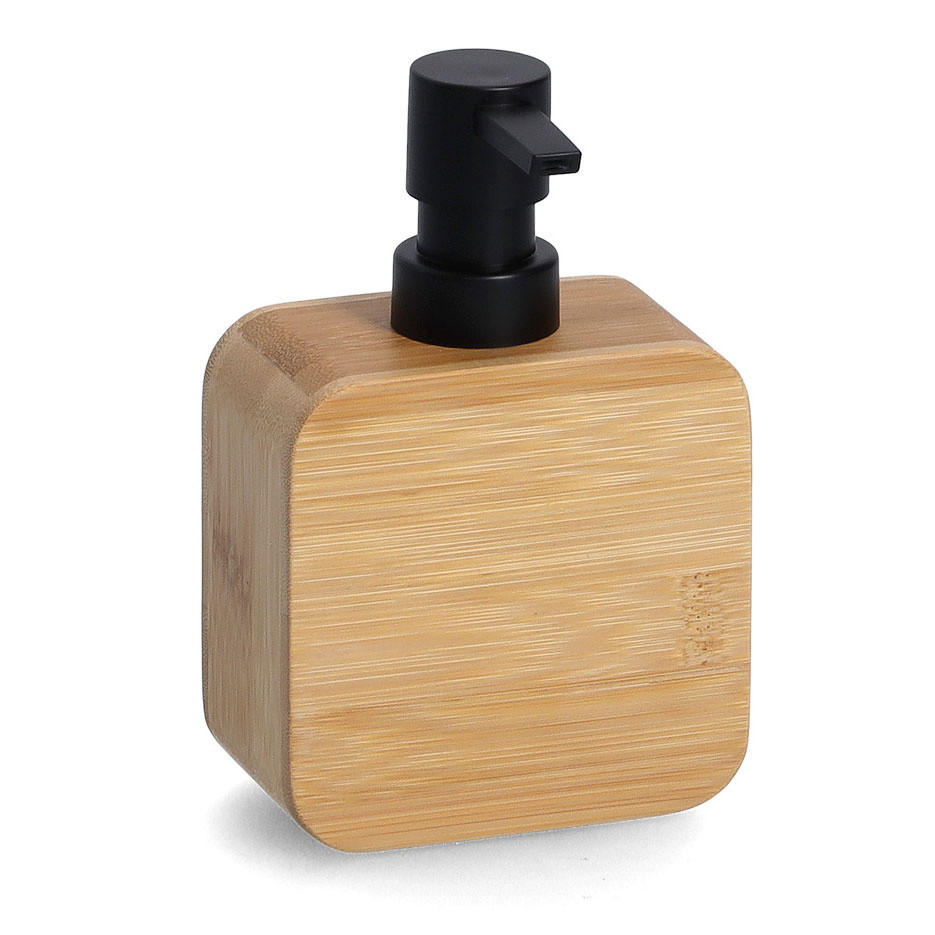 SEIFENSPENDER Bambus 10/5,6/15,4 cm - Braun, Naturmaterialien (5.6/15.4/10cm) - ZELLER