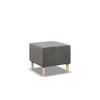 SITZPOUF 50 X 50 BLANK, Hellgrau - Hellgrau, Textil (51/40/51cm)