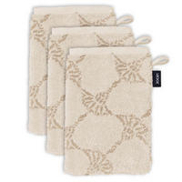 WASCHLAPPEN Unisex Doubleface Beige 3er Pack Baumwolle - Creme, Textil (16/22cm) - Joop!