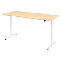 SCHREIBTISCH elektrisch Bluetooth & App XDLR 180/80/72 cm in Ahornfarben/Weiß - Ahornfarben/Weiß, Holzwerkstoff (180/80/72cm) - bümö