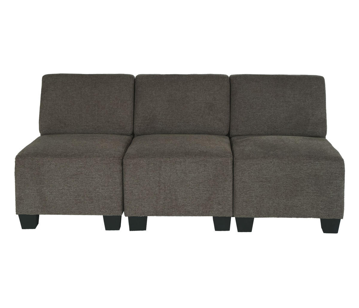 3-SITZER SOFA COUCH MODULAR Braun - Braun, Textil (171/76/72cm) - MCW