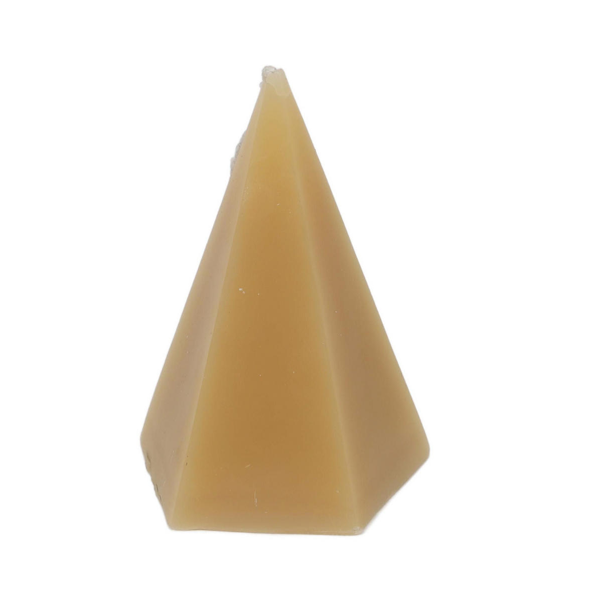 DEKO-KERZE pyramidenförmig Arty 7,4/7,4/12 cm - Beige, Paraffin (7.4/12/7.4cm) - Homea