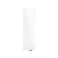 BADHEIZKÖRPER Stella 480x1600 mm Weiß mit Ventil Durchgang - Weiß, Metall (48/160/5cm) - LuxeBath