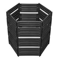 STECKKOMPOSTER 850 L, schwarz - Schwarz, Kunststoff (111/105/111cm) - GARANTIA