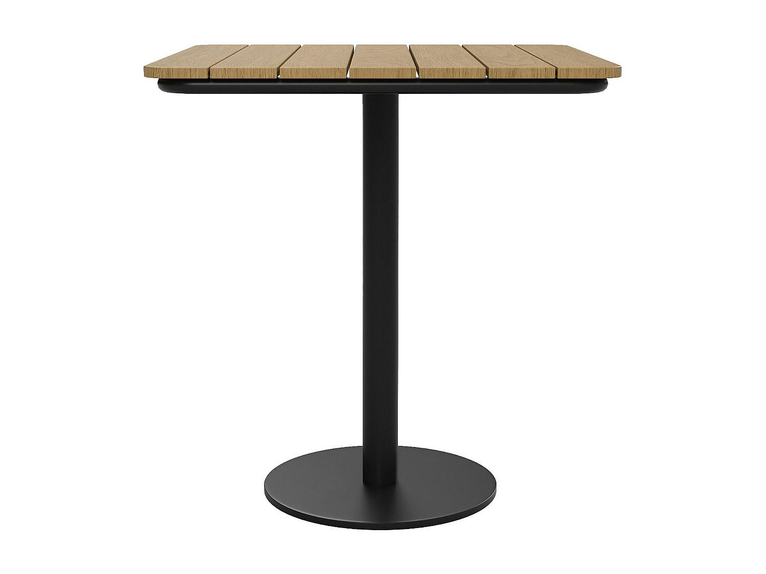 GARTENTISCH - 2 Personen - Metall - Schwarz - - Schwarz, Metall (70/70/75cm) - Vente-Unique