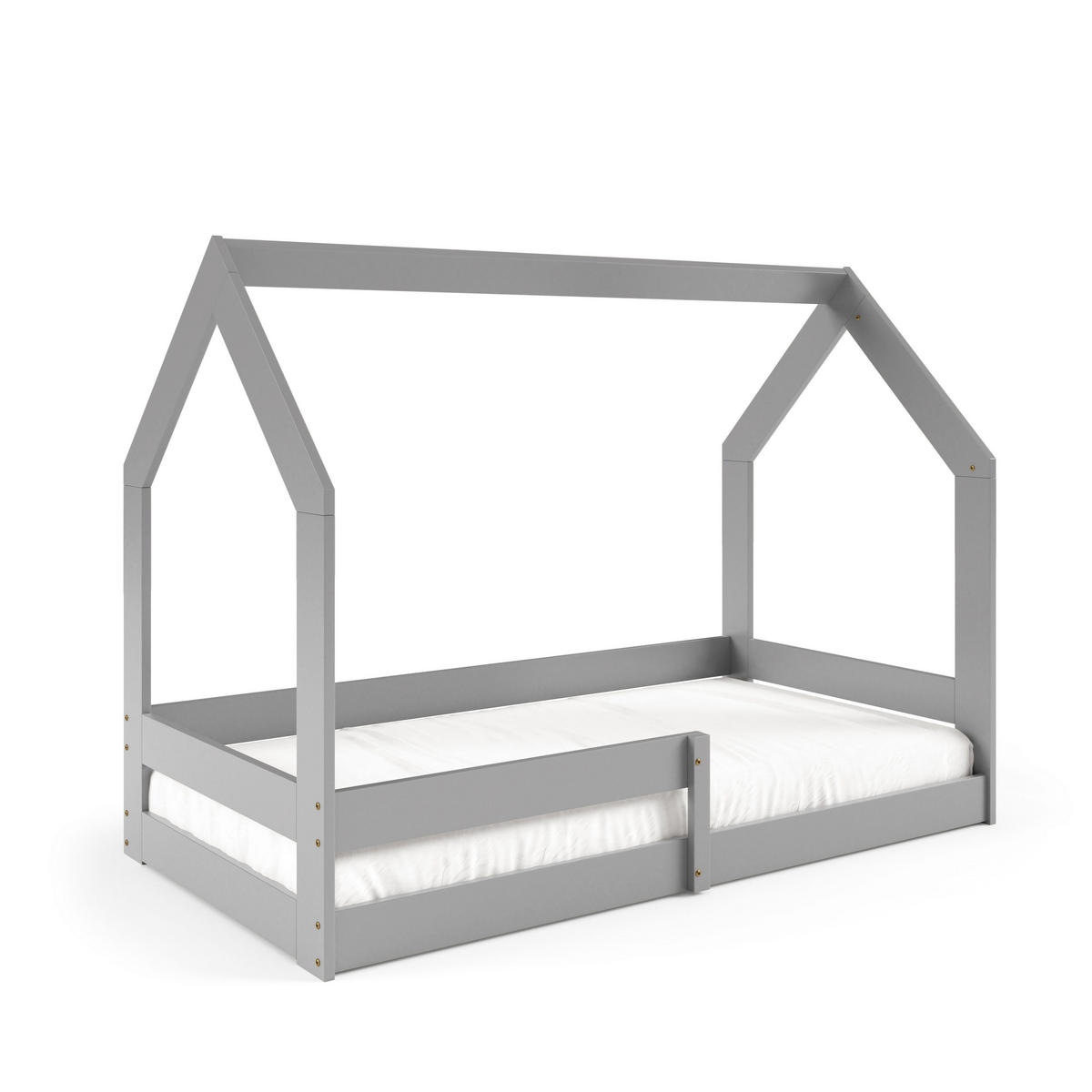 KINDERBETT FLORA 80x160 cm Hellgrau - Hellgrau, Holz (80/160cm) - MASSENO