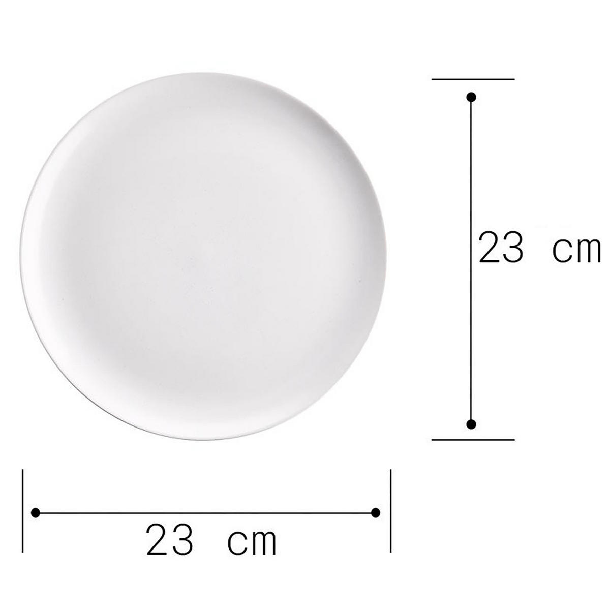 FRÜHSTÜCKSTELLER (4er Set) Native - Weiß, Keramik (23/23/2.5cm) - Butlers