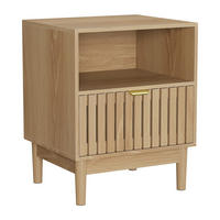 NACHTTISCH Eiche 45/56,5/39 cm mit Schublade - Naturfarben, Holz (45/56.5/39cm) - Kaket