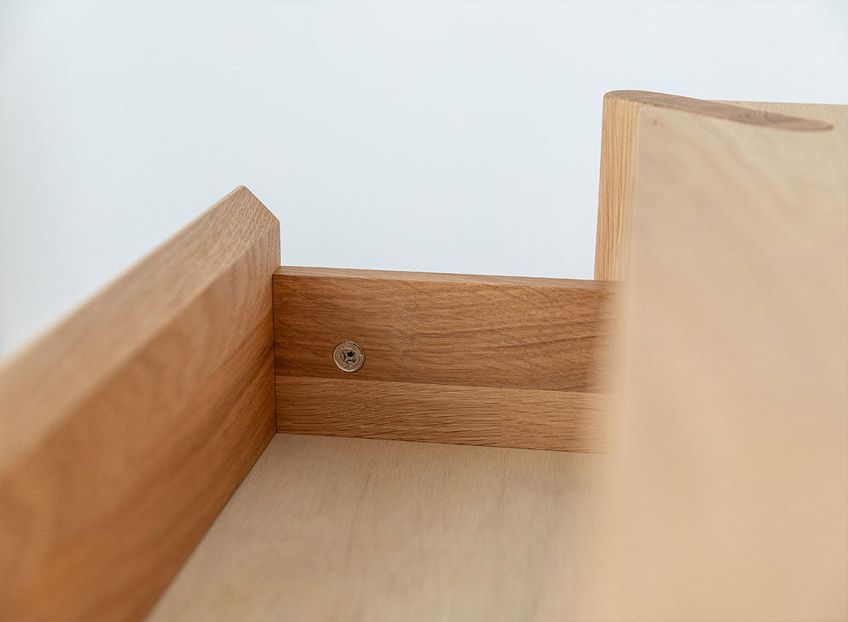 SCHUHSCHRANK Campi Eiche Natur 83 / 33 / 80cm - Eichefarben, Holz (83/80/33cm) - Feldmann-Wohnen