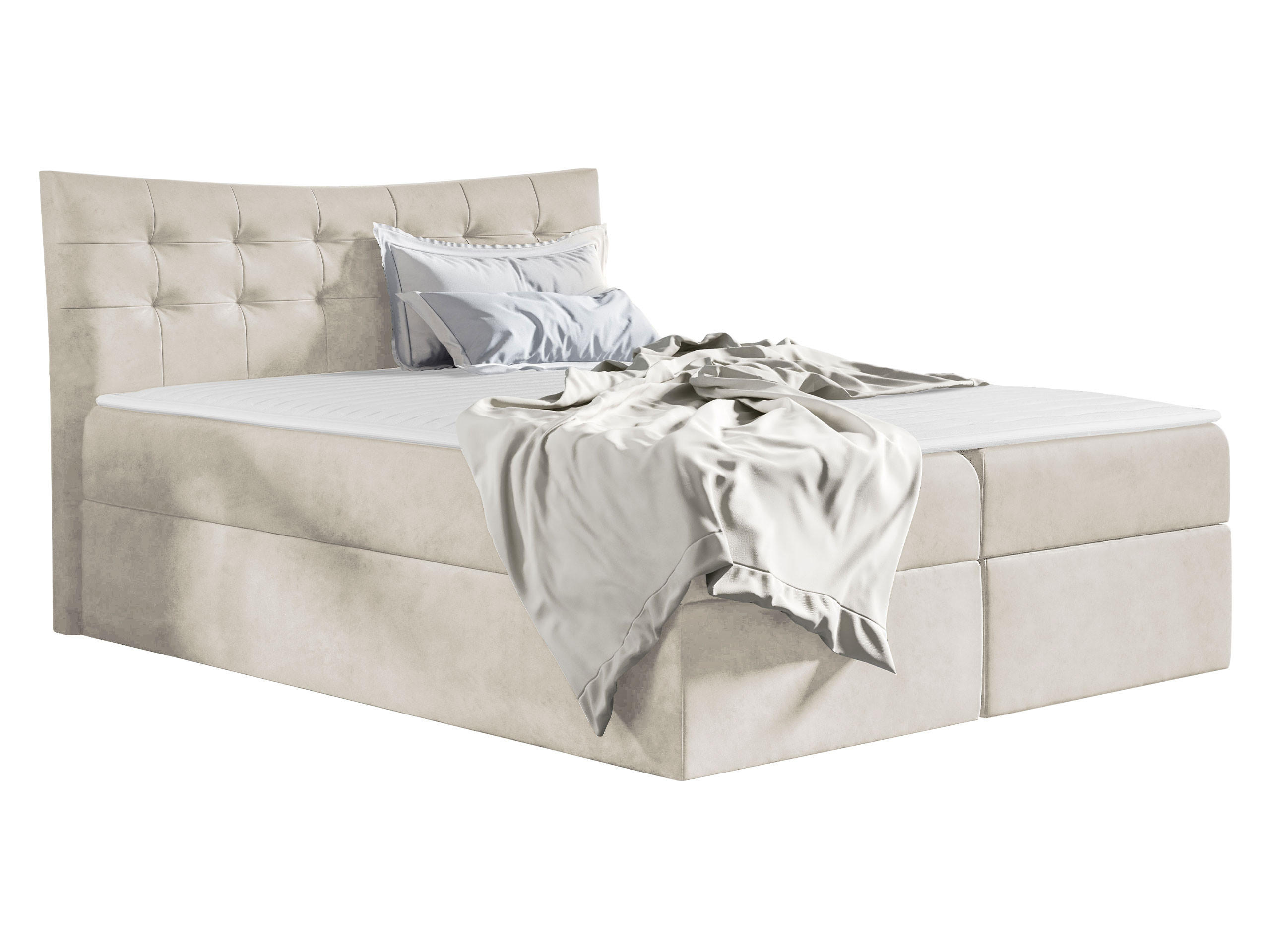 BOXBETT Havana - H3 - Kaschmir, Holz (140/200cm) - MIRJAN24