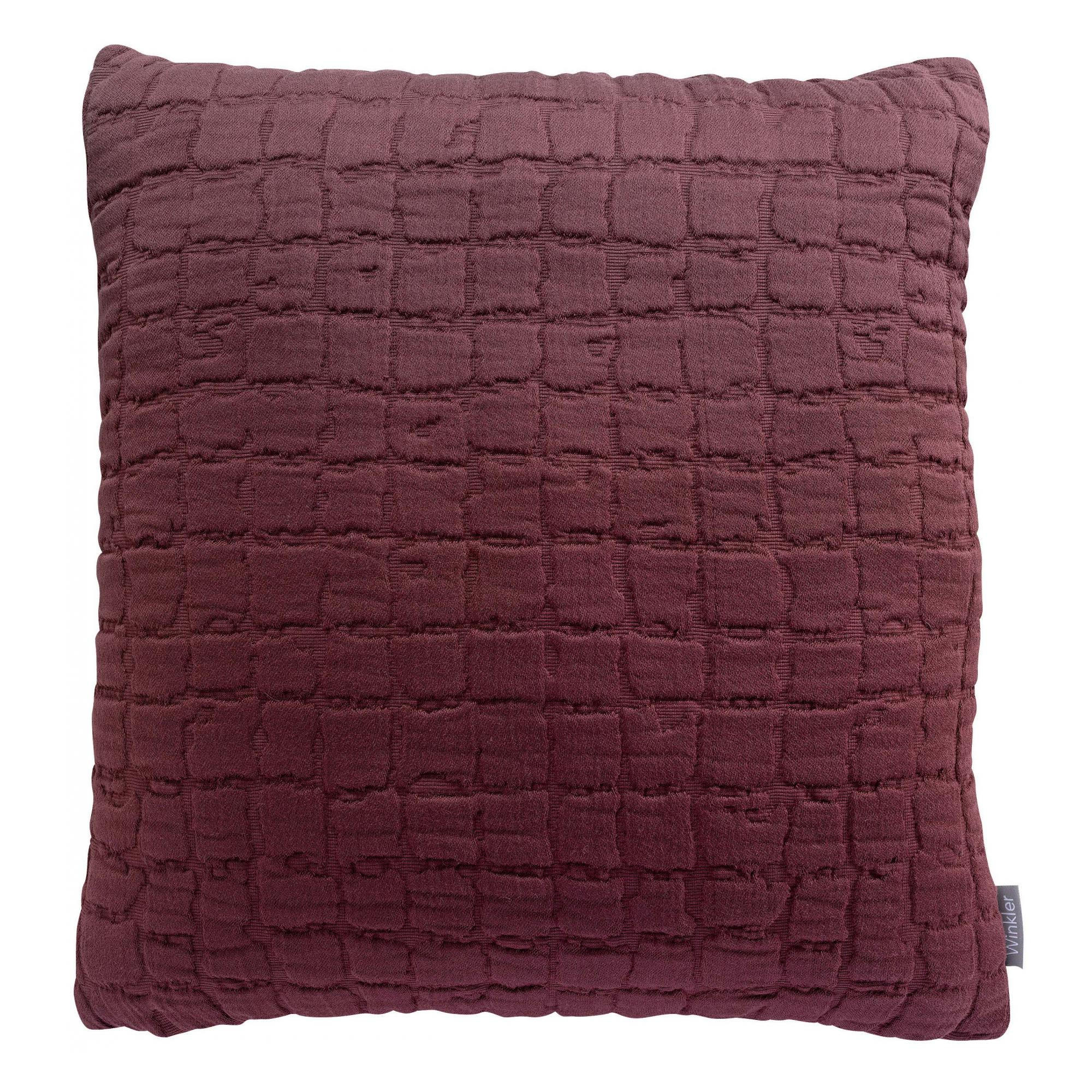 KISSEN Swami pflaume 45 x 45 cm - Bordeaux, Textil (45/45cm) - Vivaraise
