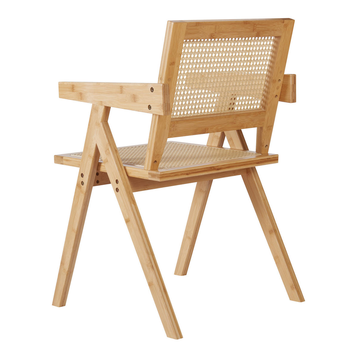 BAMBUS ESSZIMMERSTUHL Asikkala - Naturfarben, Naturmaterialien/Bambusholz (50/79/50cm) - [en.casa]