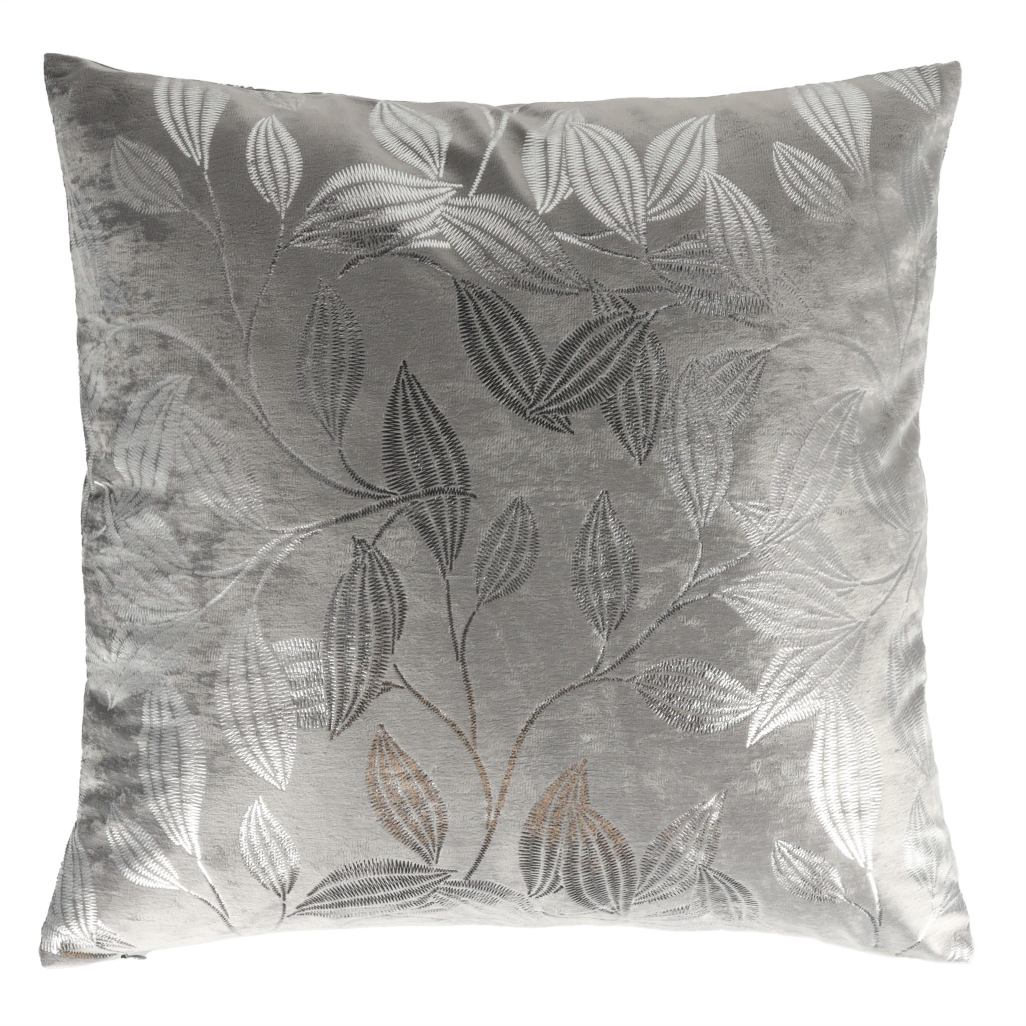 KISSENBEZUG Blomstela - Dunkelgrau, Textil (45/45cm) - home&you