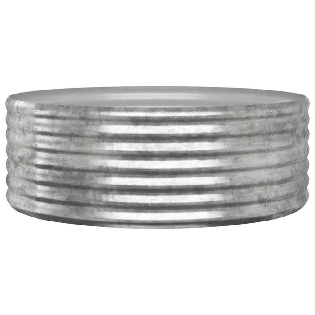furnicato Hochbeet Silber 100x36x100 cm