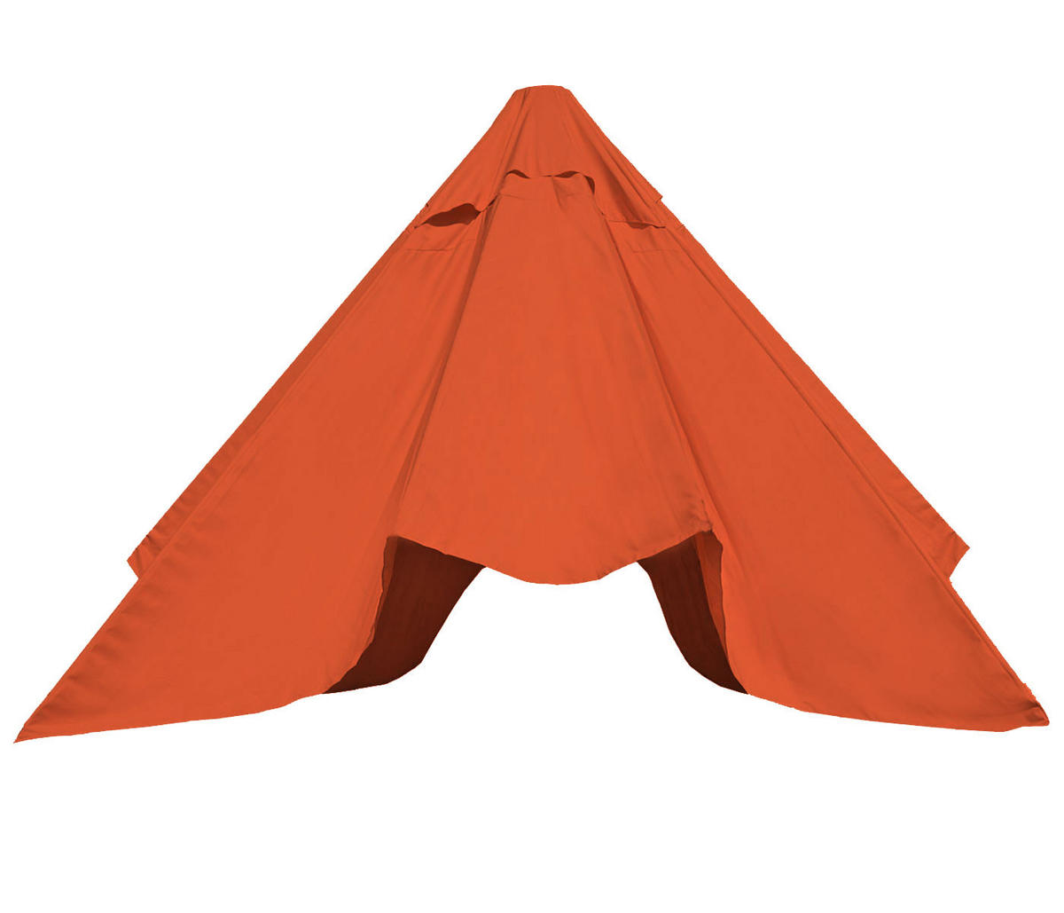 ERSATZ-BEZUG FÜR SCHIRM RUN Orange - Orange, Textil (290/290cm) - MCW