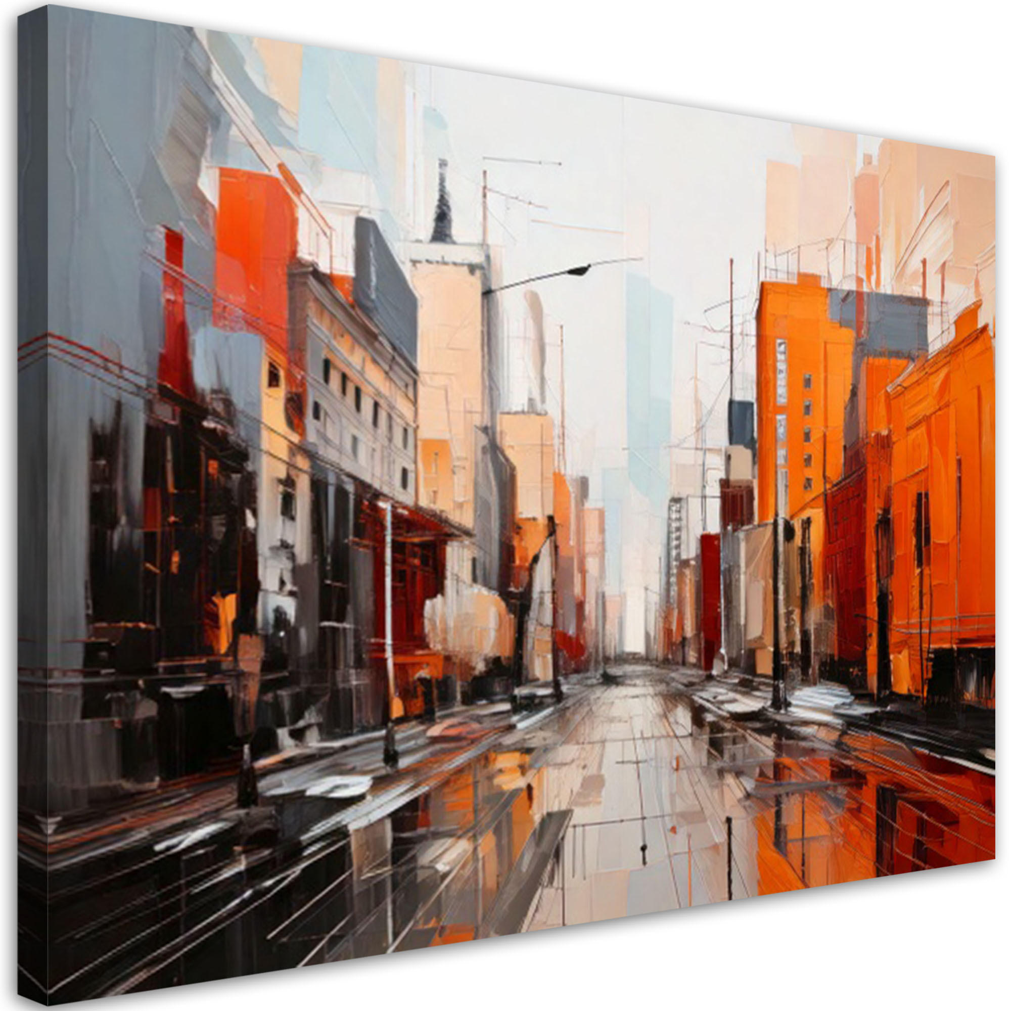 Feeby Leinwandbild Orange 30x20 cm