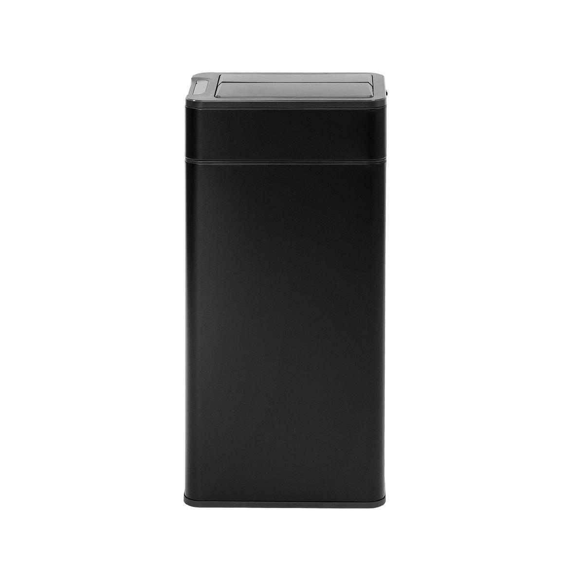 SENSORMÜLLEIMER SE40L Schwarz - Schwarz, Metall (23/65/31cm) - SVITA