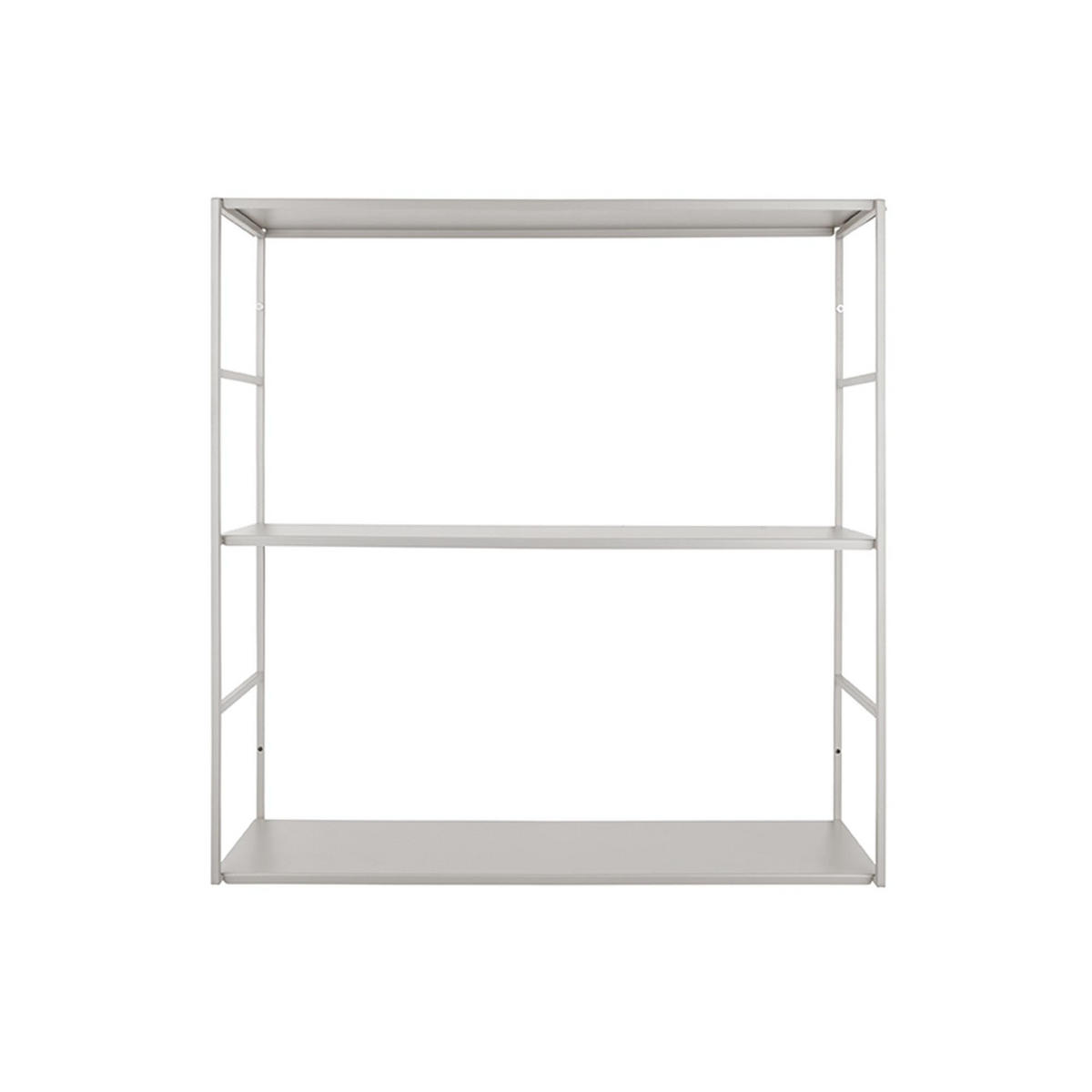 WANDREGAL Level Grau 60/20/60 cm - Grau, Metall (20/60/60cm) - Present Time