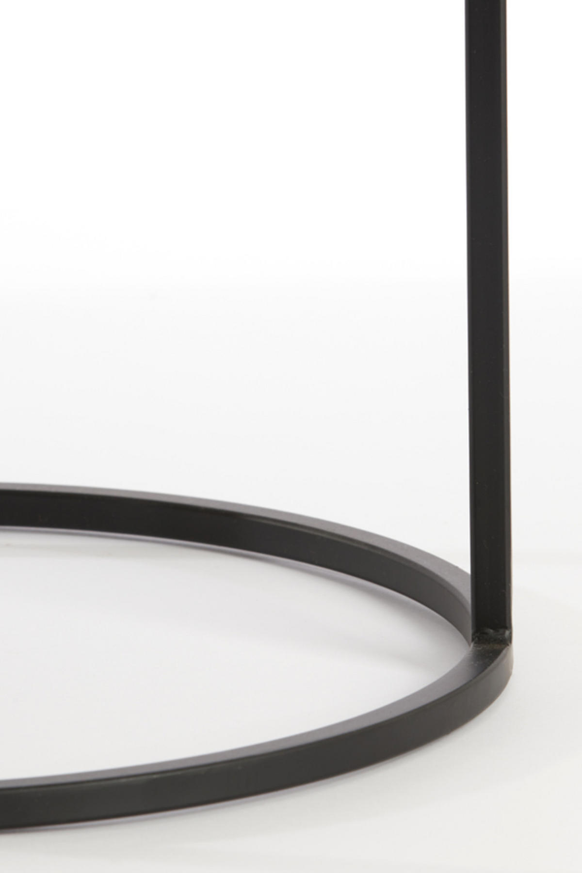 BEISTELLTISCH Talca Schwarz Ø49/50,5 cm 2er-Set - Schwarz, Metall (49/49/50.5cm) - Light & Living